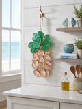 Handcrafted Oyster Shell Pineapple Wall Art