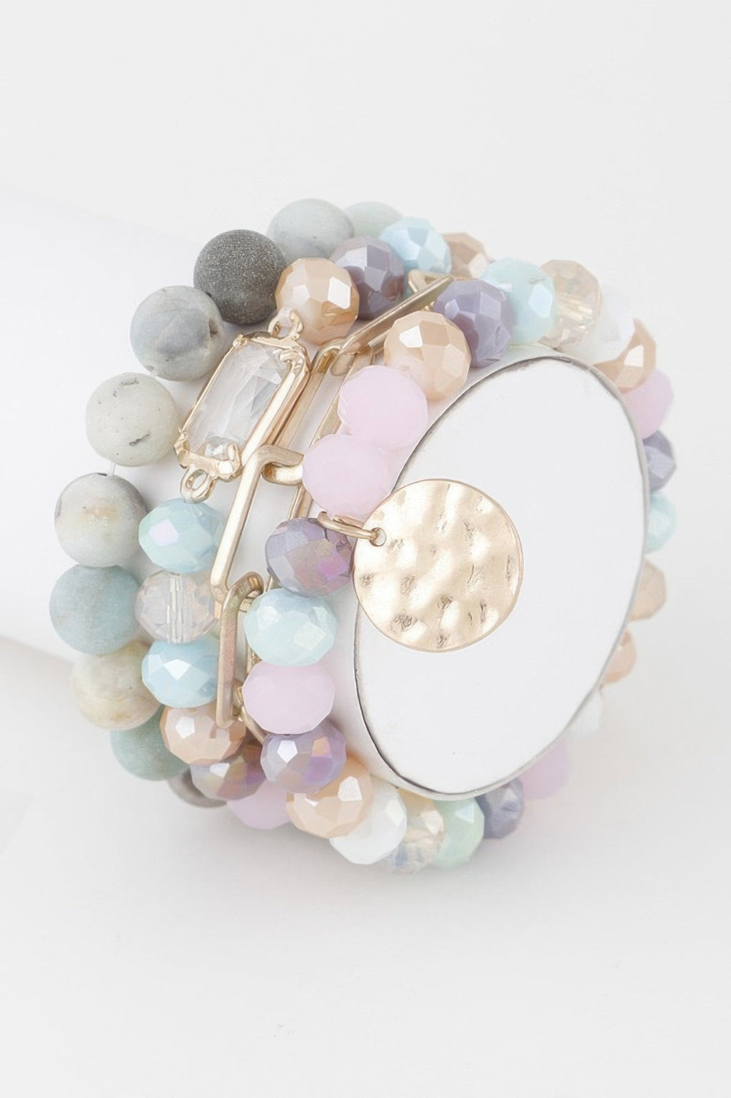 Multi Stone Crystal Beaded Bracelet | BYMANYC ® New York Jewelry-0