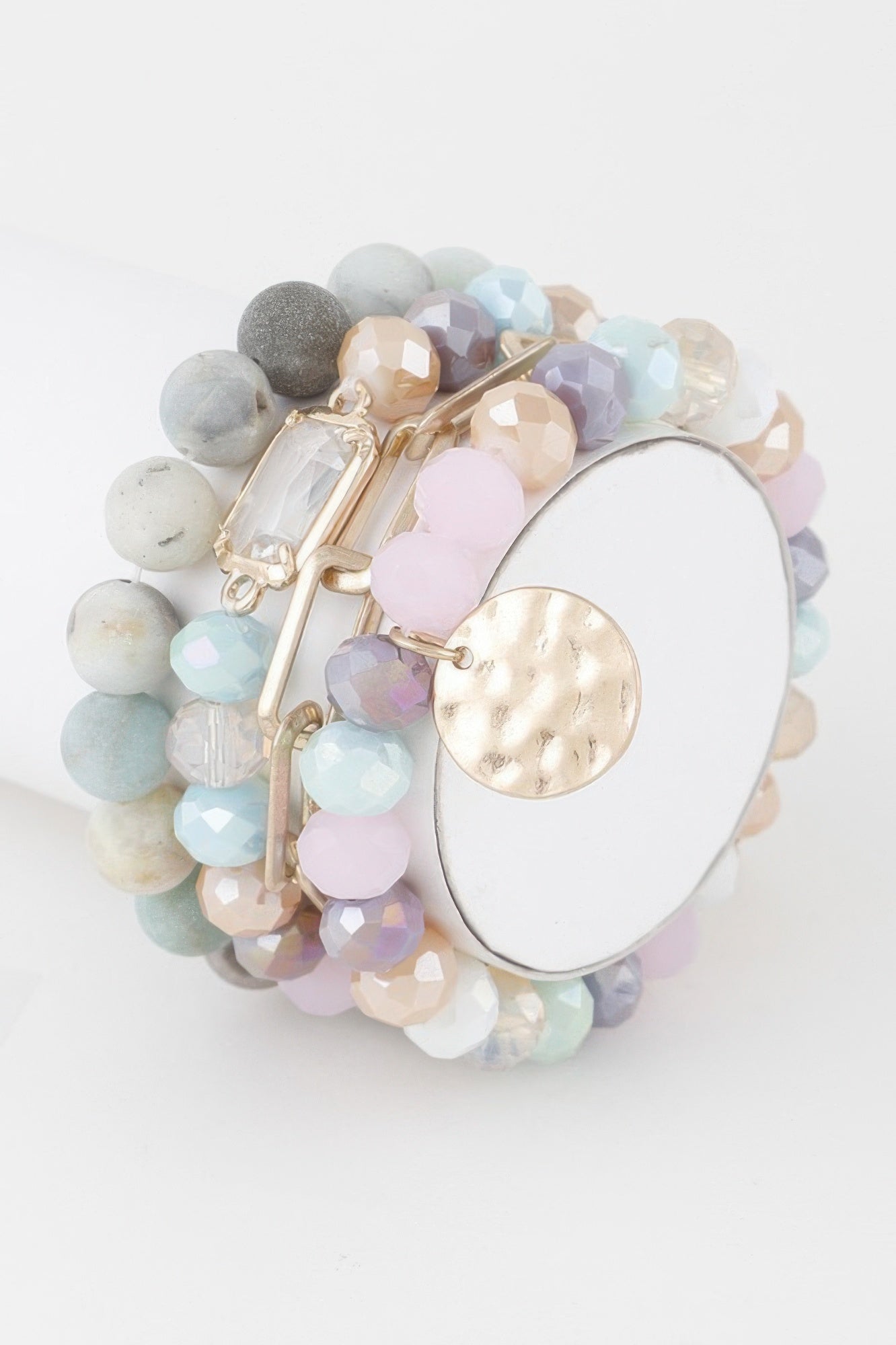 Multi Stone Crystal Beaded Bracelet | BYMANYC ® New York Jewelry-0
