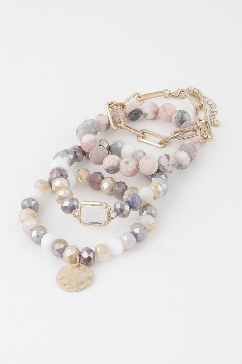 Multi Stone Crystal Beaded Bracelet | BYMANYC ® New York Jewelry-3
