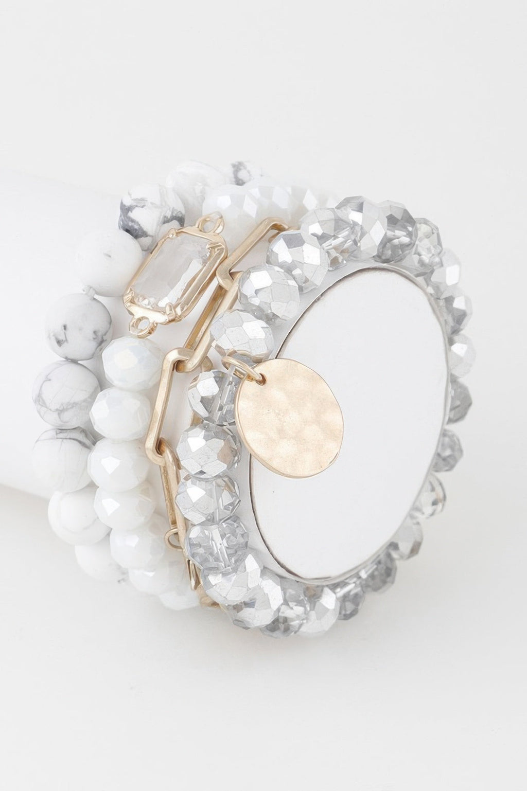 Multi Stone Crystal Beaded Bracelet | BYMANYC ® New York Jewelry-4