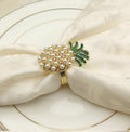 Pineapple Napkin Ring Set of 6