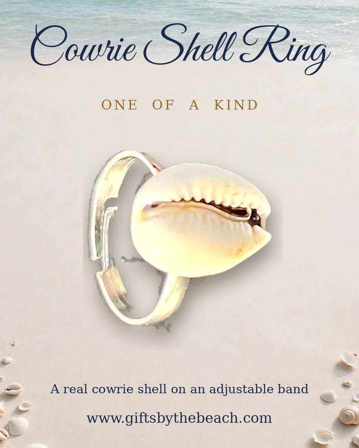 Cowrie Shell Ring – One of a Kind Coastal Elegance