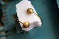 Gold Sea Shell Bracelet, Handmade Nature Jewelry, Real Ocean Cuff, Gift for Luck & Vitality, Eco Sustainable Sterling Silver 925-0