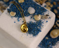 Real Sea Shell Dainty Necklace, 14K Gold Plated Sterling Silver Jewelry 925 Pendant, Handmade Minimalist Jewelry Gift, Boho Nature Style-0